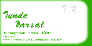 tunde marsal business card